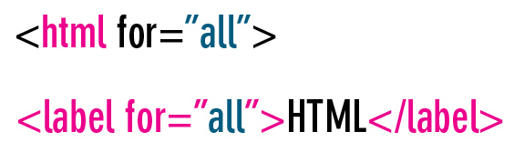 HTML4All with pink text